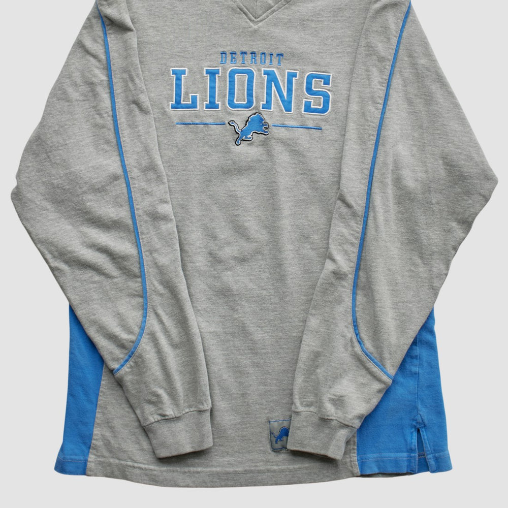 Detroit Lions NFL 2000s Long Sleeve T-shirt - Heather Gray Vintage online