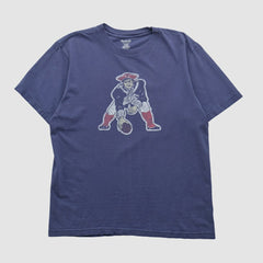 New England Patriots Reebok 2000s T-shirt - Navy Vintage for sale
