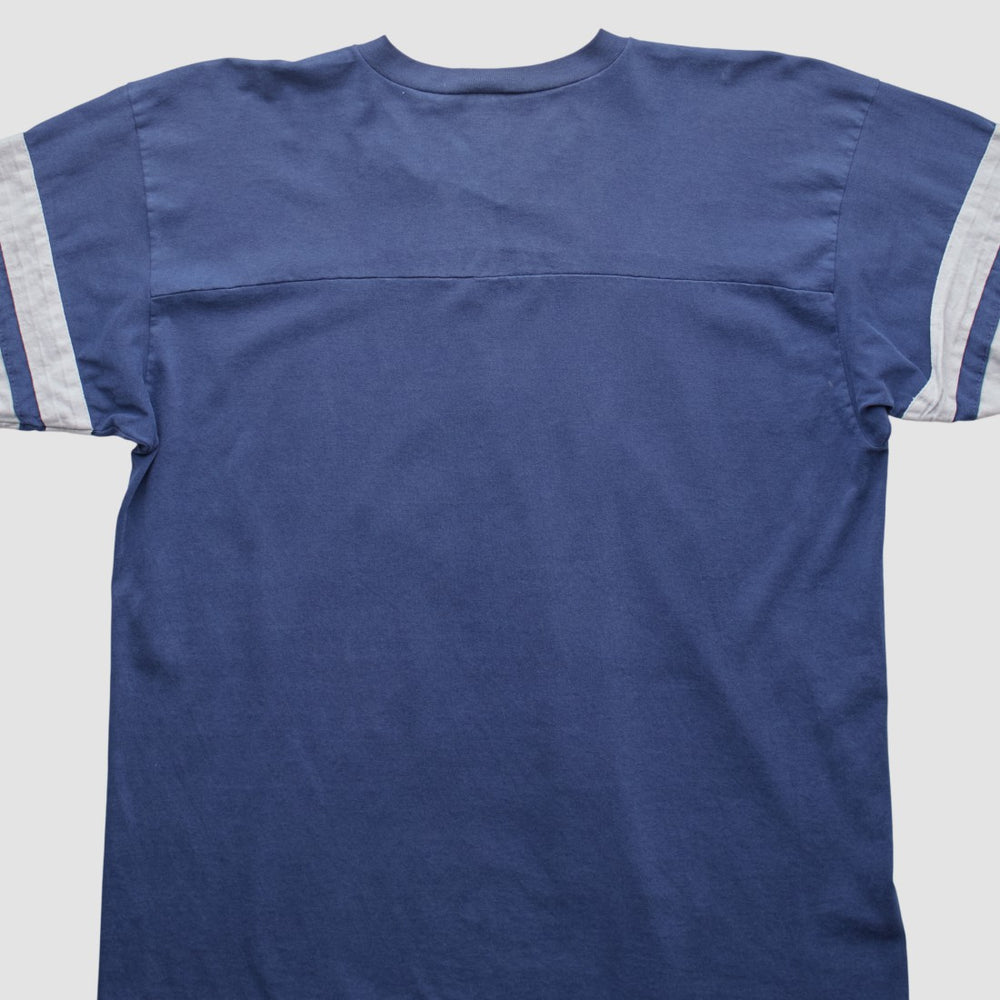 Dallas Cowboys Logo 7 90s T-shirt - Navy Vintage on sale