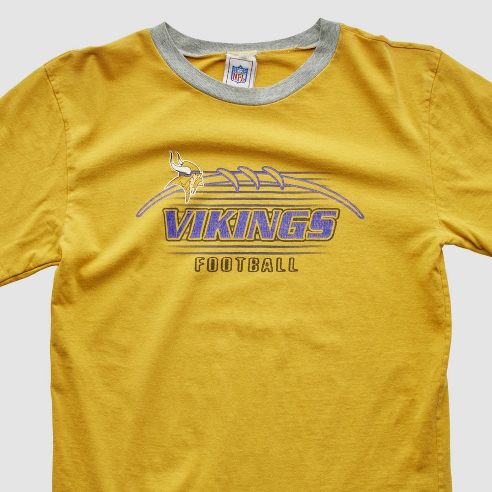 Minnesota Vikings NFL 2000s Long Sleeve T-shirt - Yellow - Yth L Real Vintage online