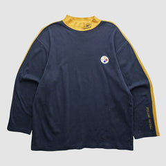 Pittsburgh Steelers Reebok 2000s Long Sleeve T-shirt - Black Vintage sale