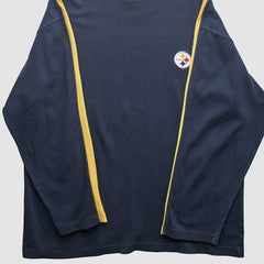 Pittsburgh Steelers Reebok 2000s Long Sleeve T-shirt - Black Vintage sale