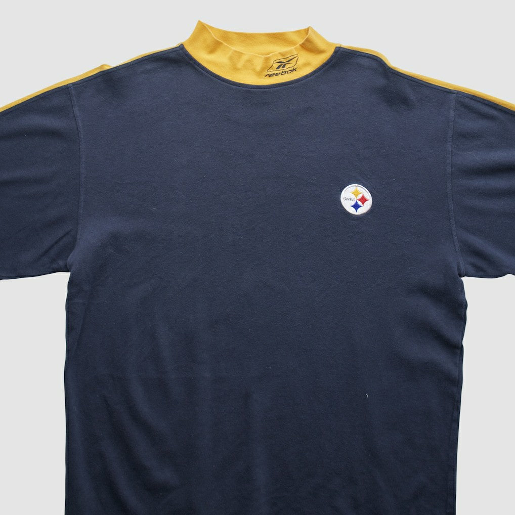 Pittsburgh Steelers Reebok 2000s Long Sleeve T-shirt - Black Vintage sale