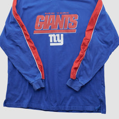 New York Giants NFL 2000s Long Sleeve T-shirt - Blue Vintage sale