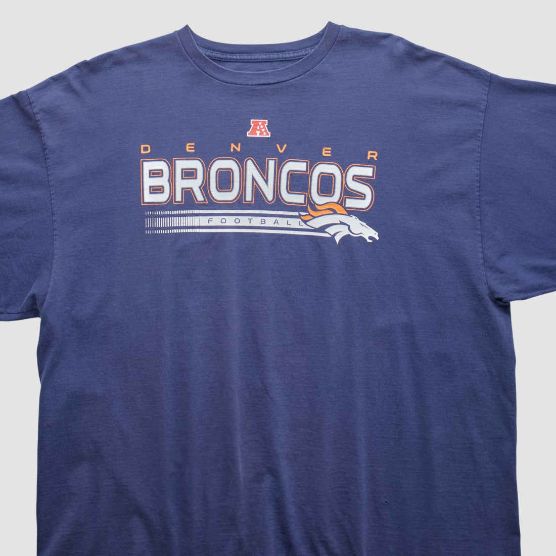 Denver Broncos NFL 2000s Long Sleeve T-shirt - Navy Vintage sale