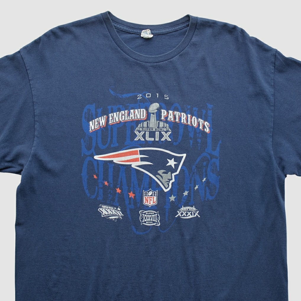 New England Patriots Delta 2015 T-shirt - Navy Vintage on sale