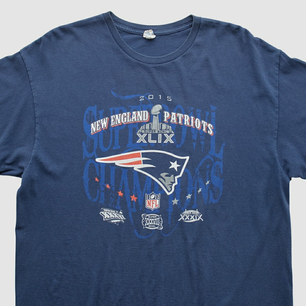New England Patriots Delta 2015 T-shirt - Navy Vintage on sale