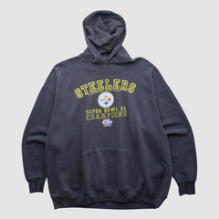 Pittsburgh Steelers 2006 Hooded Pullover Sweatshirt - Black Vintage online