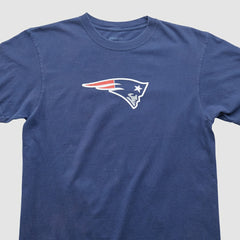 New England Patriots Reebok 2000s T-shirt - Blue Vintage for sale