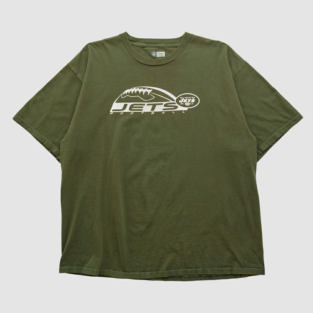 New York Jets NFL 2000s T-shirt - Olive Vintage sale