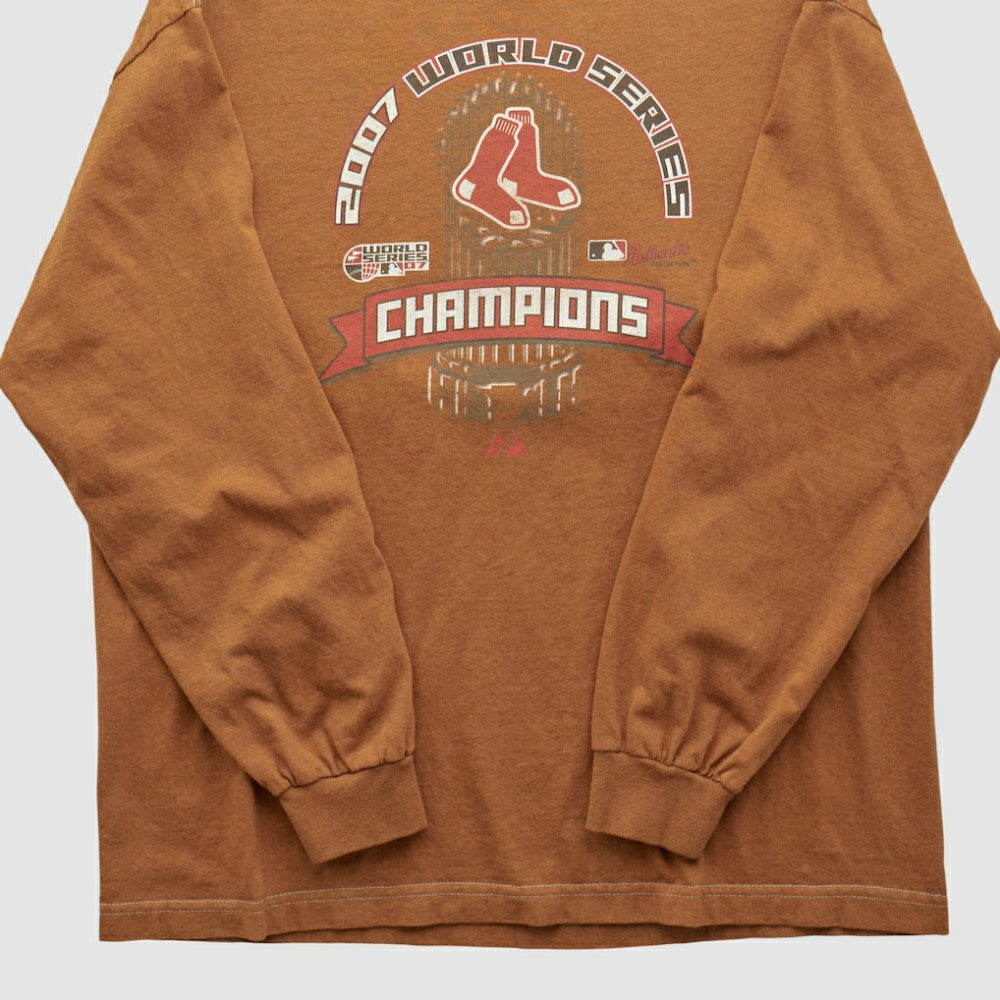 World Series Majestic 2007 Long Sleeve T-shirt - Clay Vintage