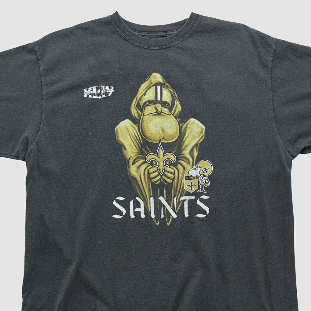 New Orleans Saints Reebok 2010 T-shirt - Black Vintage sale