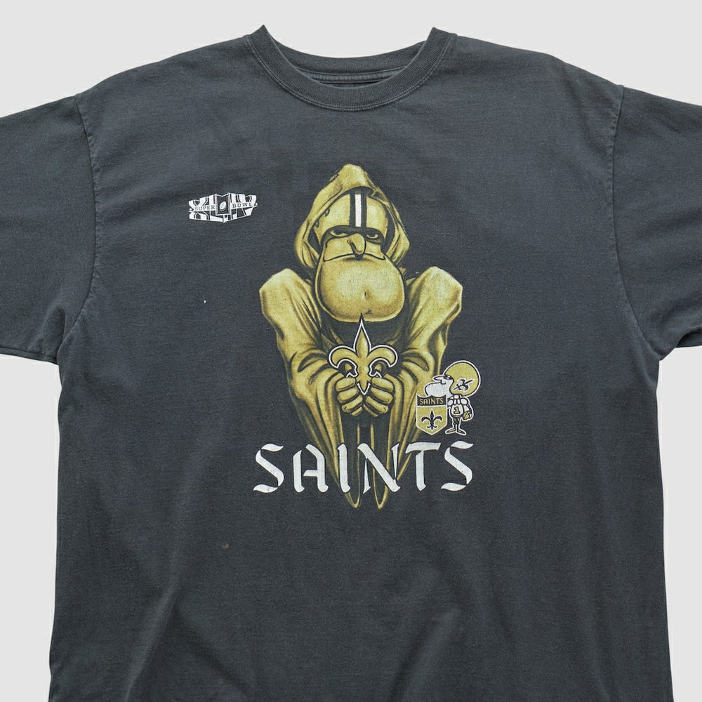 New Orleans Saints Reebok 2010 T-shirt - Black Vintage sale