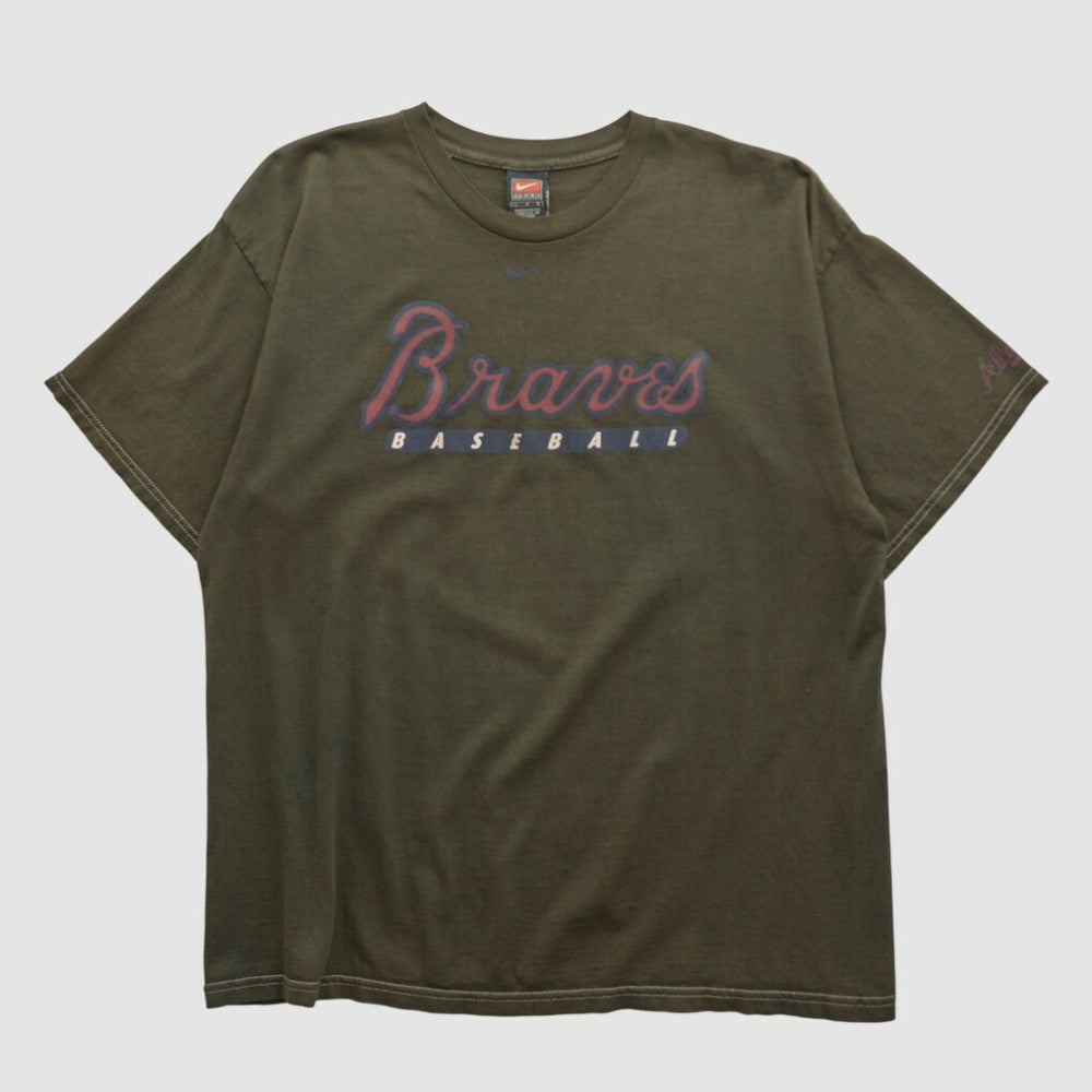 Atlanta Braves 2000s T-shirt - Black Vintage | Nike