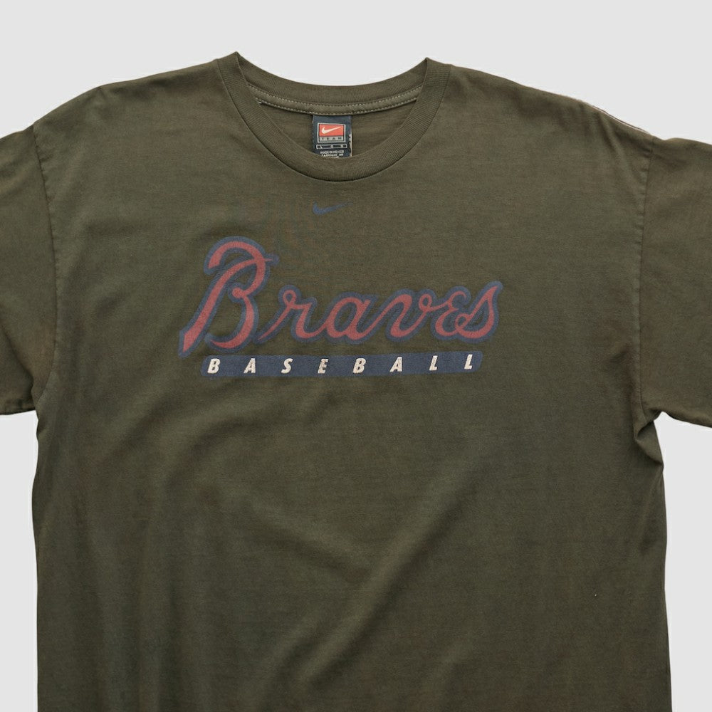 Atlanta Braves 2000s T-shirt - Black Vintage | Nike
