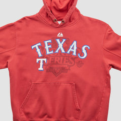 World Series Majestic 2010 Hooded Pullover Sweatshirt - Red Vintage