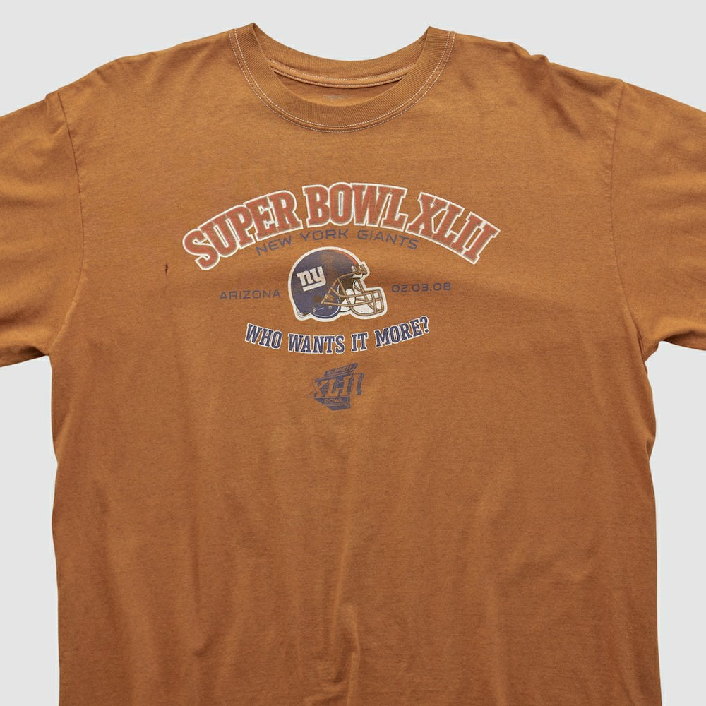 Super Bowl XLII 2008 Long Sleeve T-shirt - Clay Vintage online