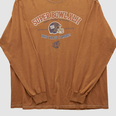 Super Bowl XLII 2008 Long Sleeve T-shirt - Clay Vintage online
