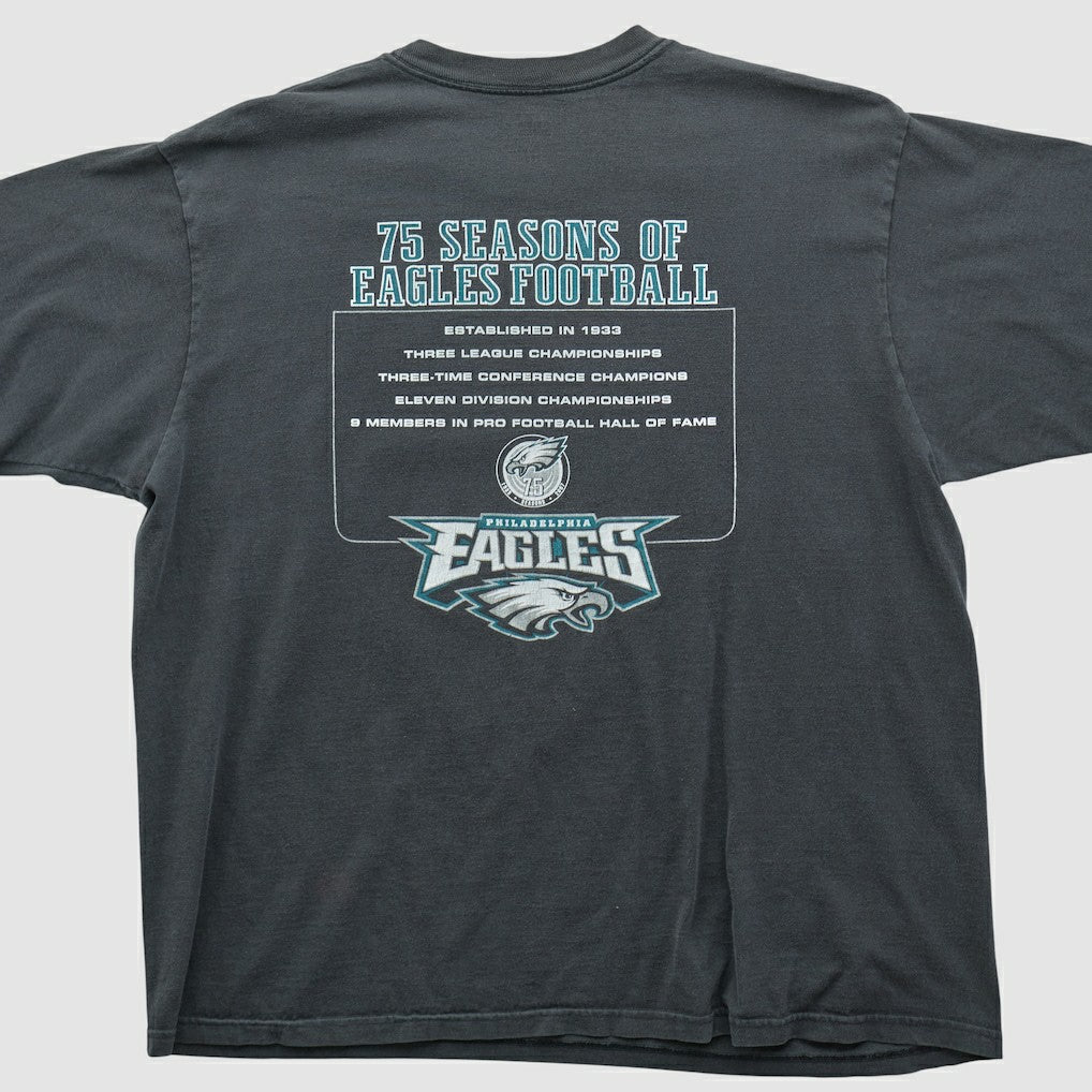 Philadelphia Eagles Reebok 2007 T-shirt - Black Vintage for sale