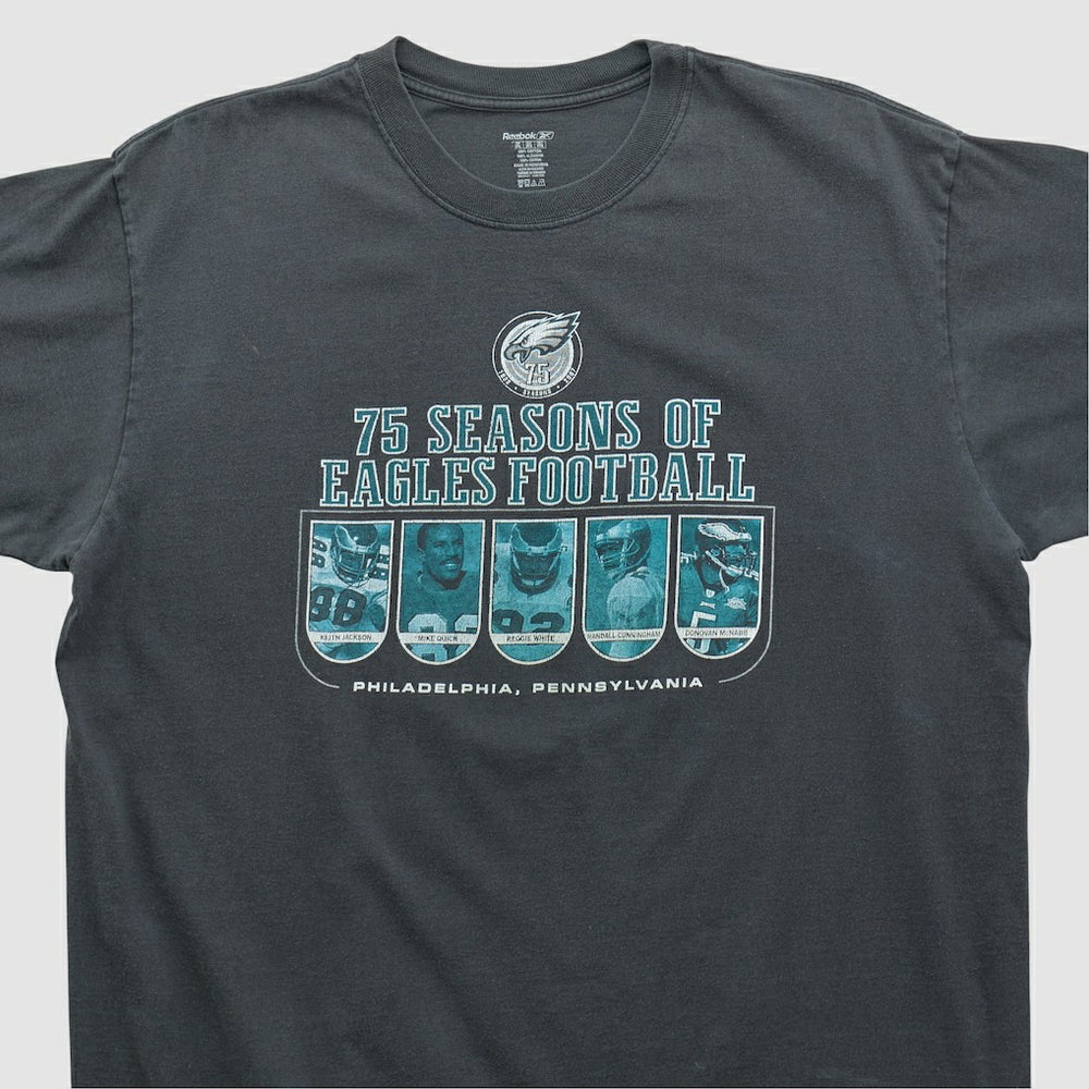 Philadelphia Eagles Reebok 2007 T-shirt - Black Vintage for sale