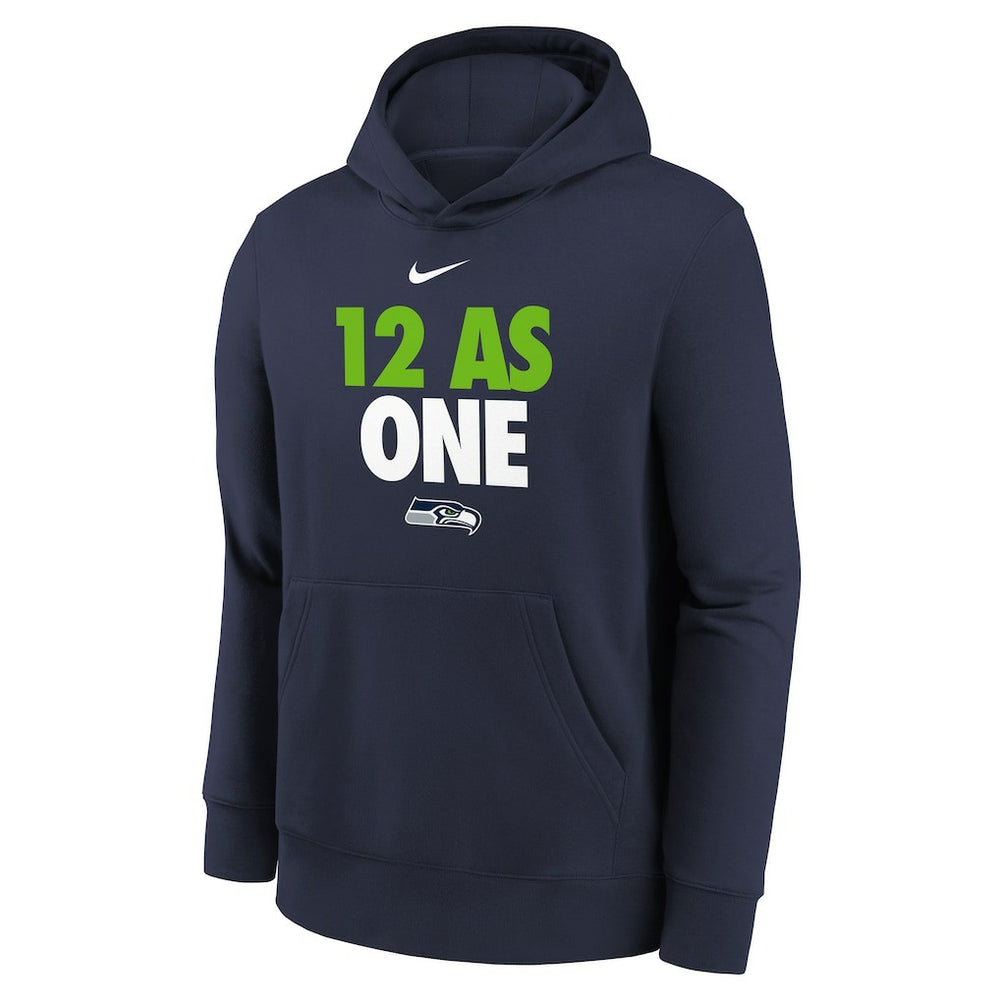 Seattle Seahawks Youth 12 As One Fleece Hoodie - College Navy | Nike for sale