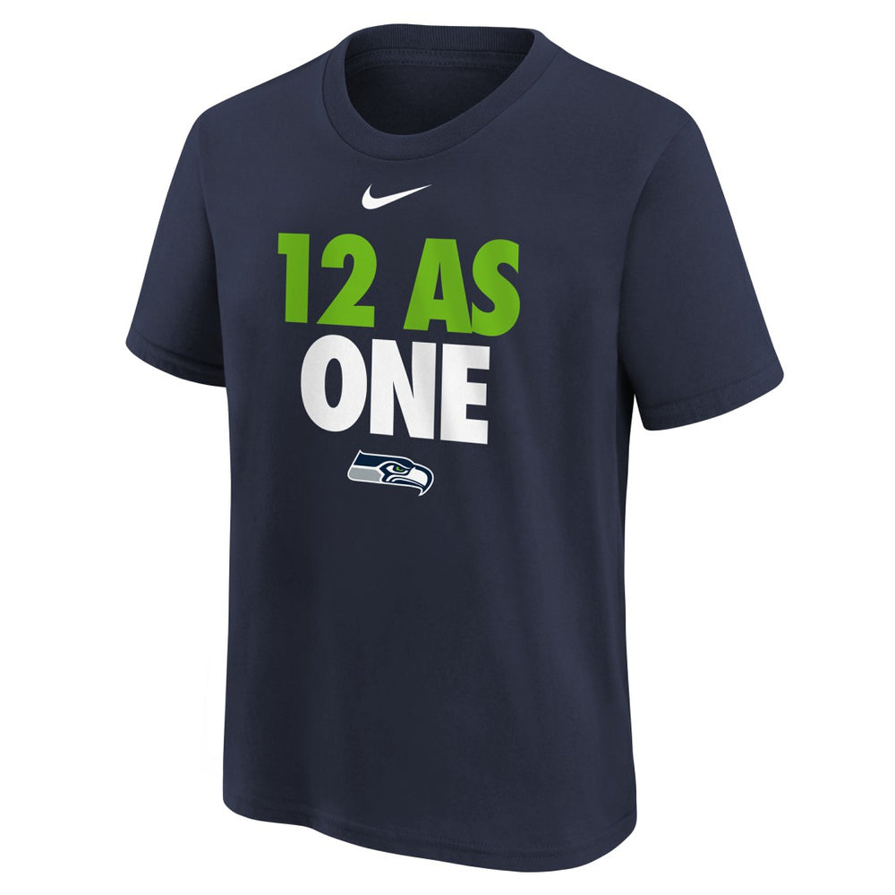 Seattle Seahawks Youth 12 As One T-Shirt - College Navy | Nike for sale
