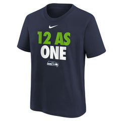 Seattle Seahawks Youth 12 As One T-Shirt - College Navy | Nike for sale