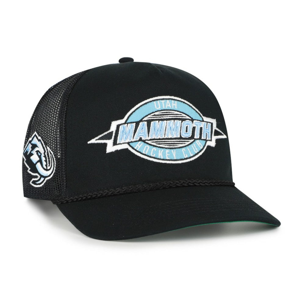 Utah Mammoth '47 Frame Out Mesh Rope Hitch Adjustable Hat Black