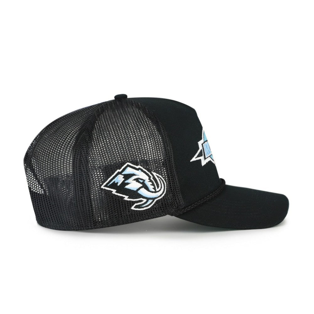 Utah Mammoth '47 Frame Out Mesh Rope Hitch Adjustable Hat Black
