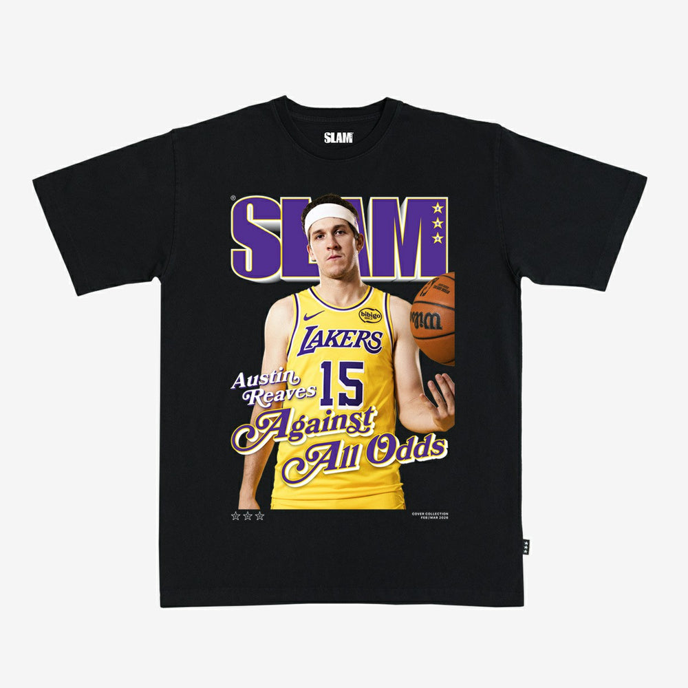 Austin Reaves Los Angeles Lakers SLAM Unisex Cover T-Shirt - Black outlet