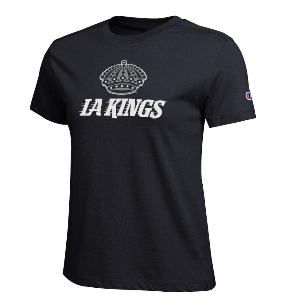 Los Angeles Kings Champion Women's Wordmark Lockup T-Shirt Black