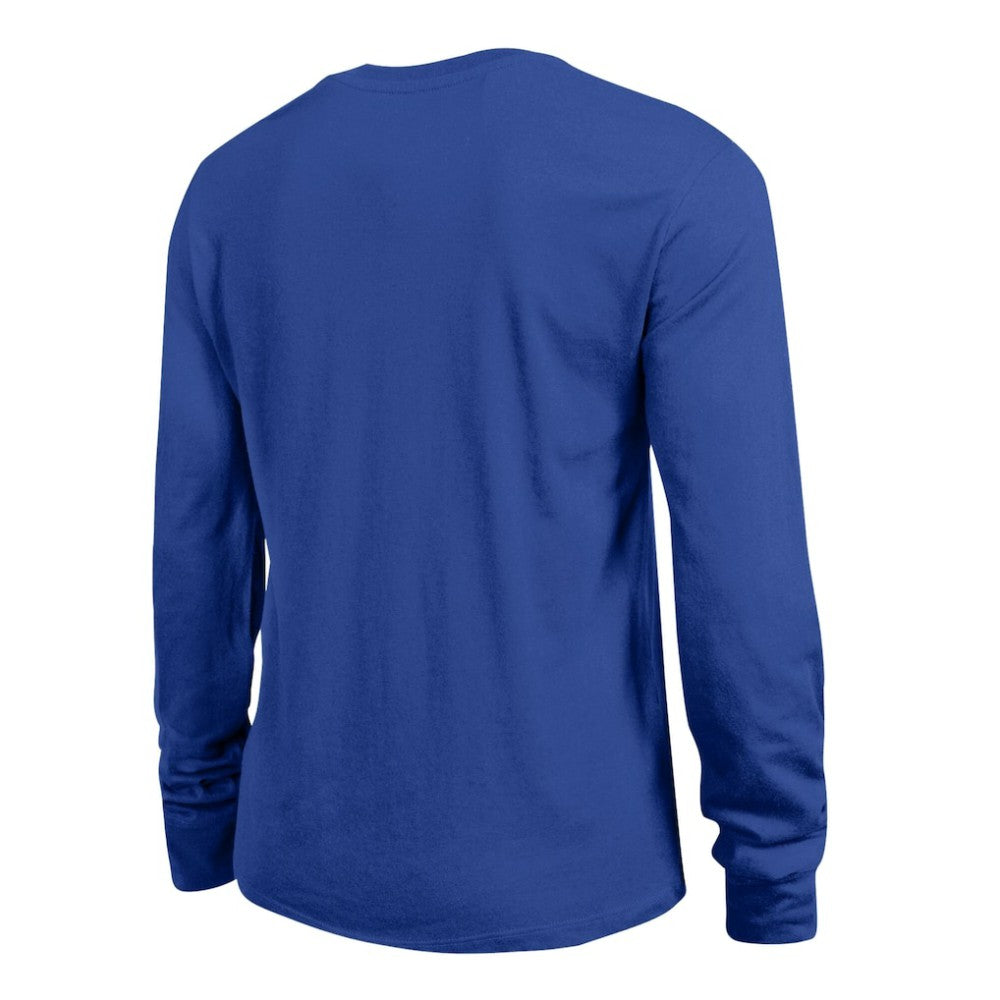 New York Rangers Champion Women's Wordmark Lockup Long Sleeve T-Shirt Royal