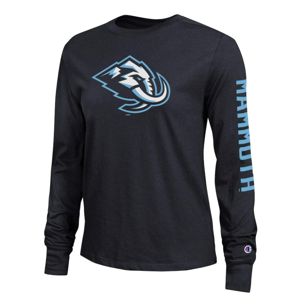 Utah Mammoth Champion Women's 2-Hit Long Sleeve T-Shirt Black