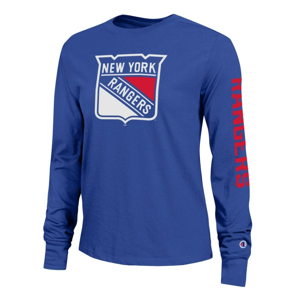 New York Rangers Champion Women's 2-Hit Long Sleeve T-Shirt Royal