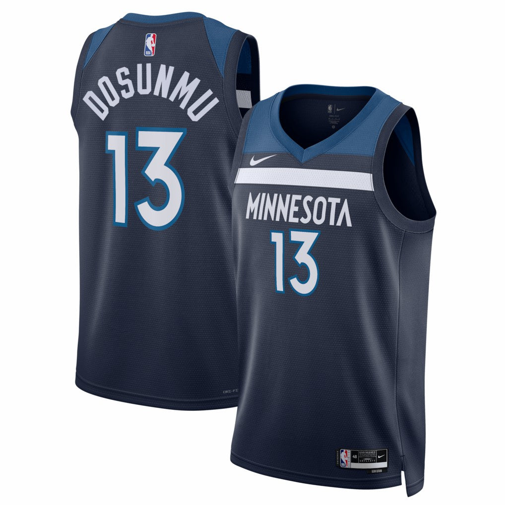 Ayo Dosunmu Minnesota Timberwolves Unisex Swingman Jersey - Icon Edition - Navy | Nike for sale