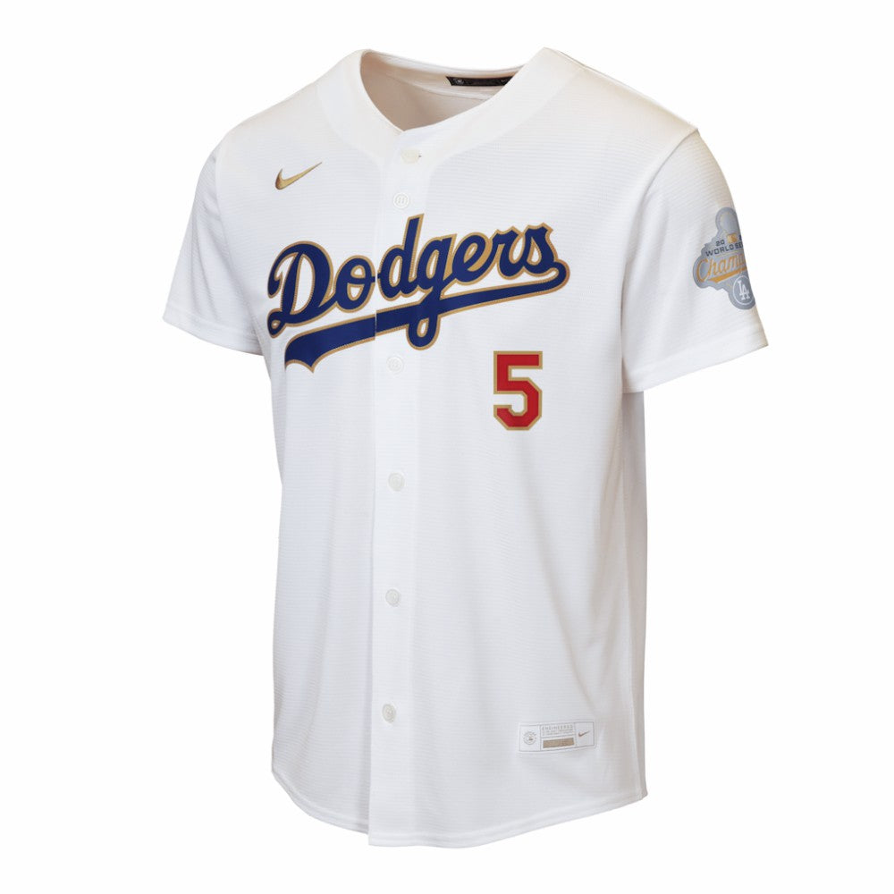 Freddie Freeman Los Angeles Dodgers Youth 2026 Gold Collection Home Replica Jersey - White | Nike