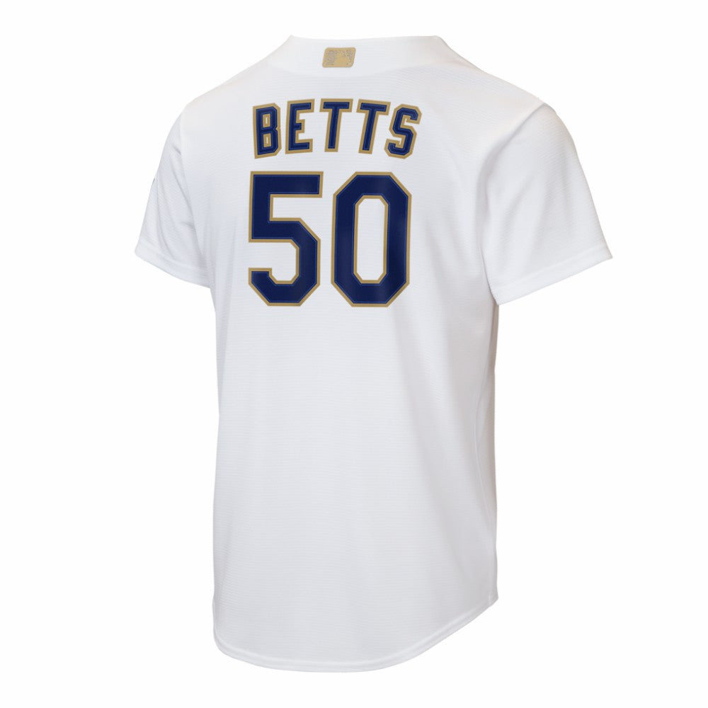 Mookie Betts Los Angeles Dodgers Youth 2026 Gold Collection Home Replica Jersey - White | Nike