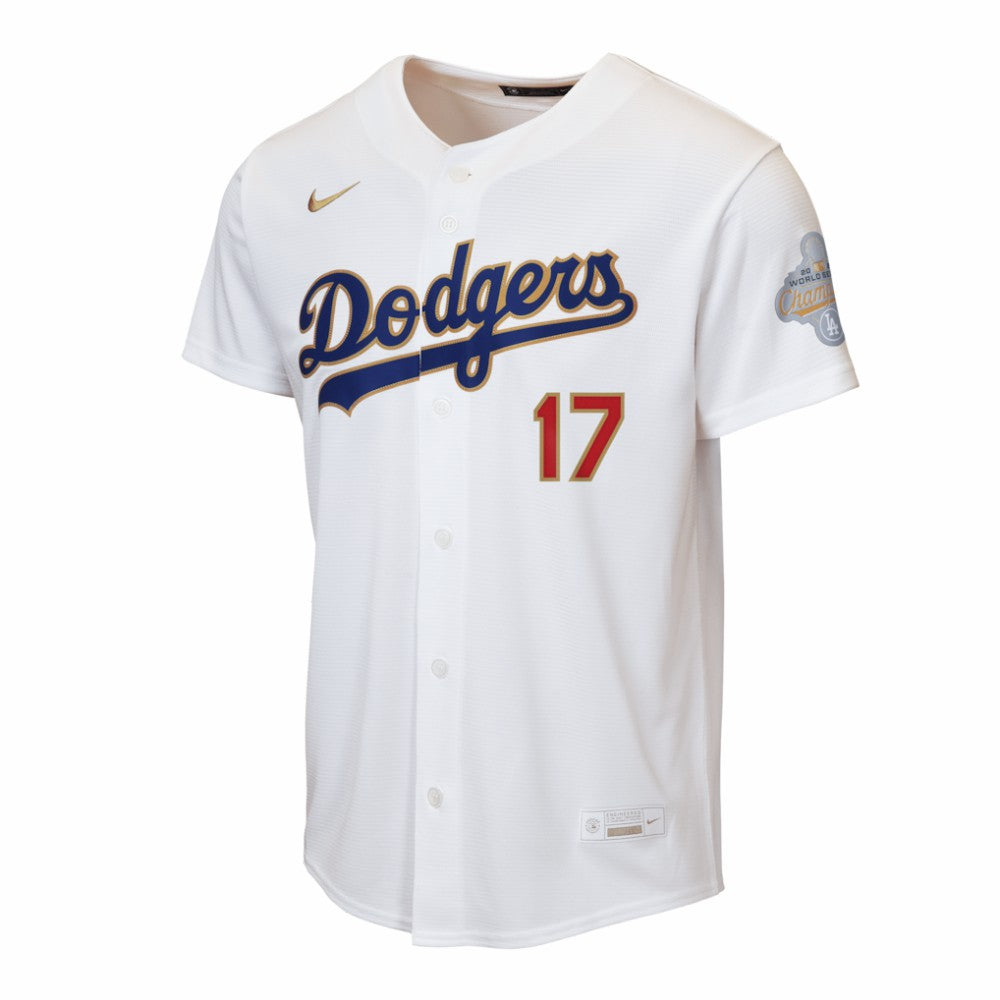 Shohei Ohtani Los Angeles Dodgers Youth 2026 Gold Collection Home Replica Jersey - White | Nike