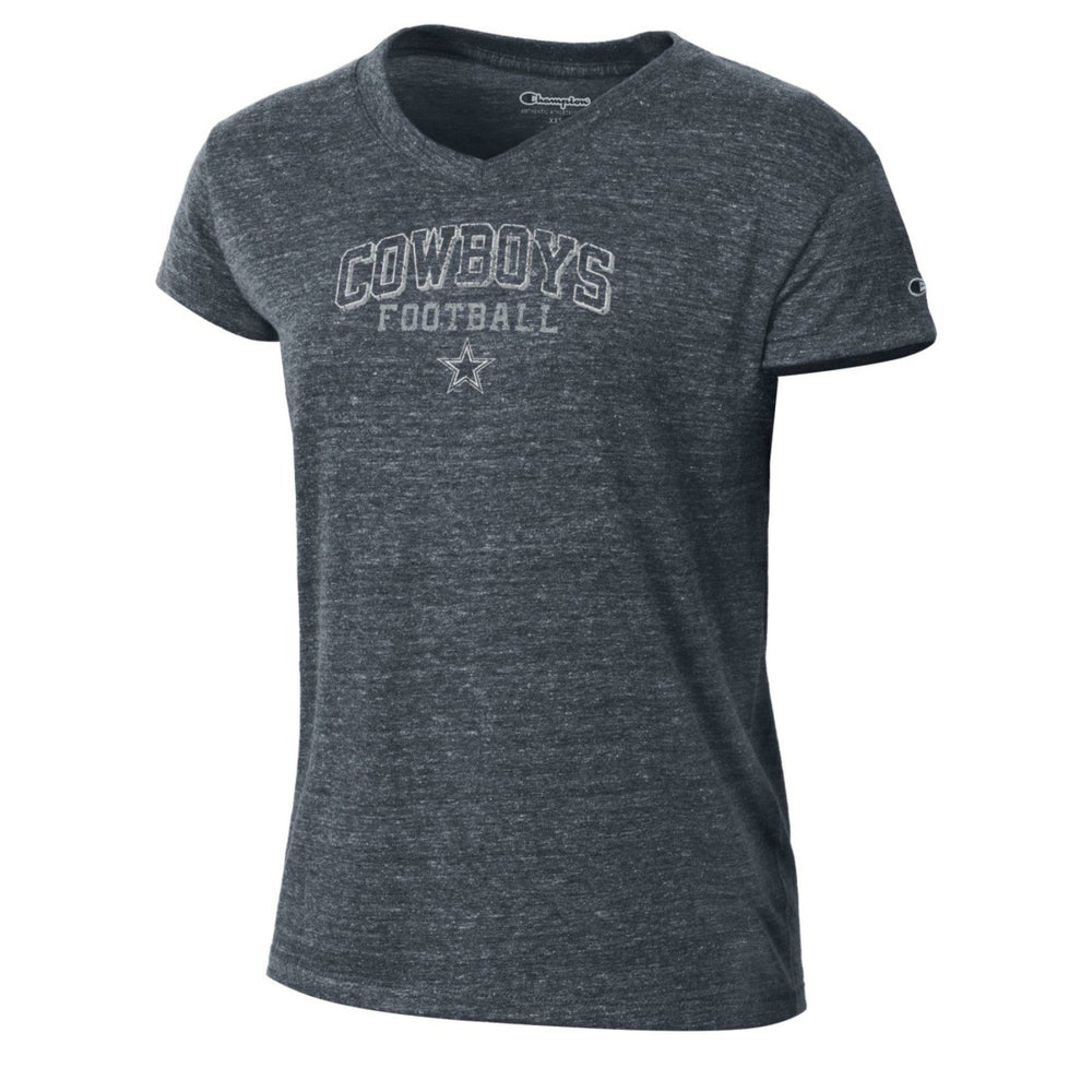 Dallas Cowboys Champion Women's Triumph Tri-Blend V-Neck T-Shirt - Navy outlet