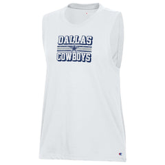 Dallas Cowboys Champion Women's Muscle Tank Top - White outlet