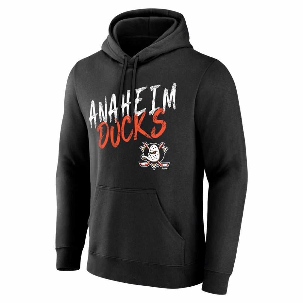 Anaheim Ducks Big & Tall Hustle Personalized Name & Number Hoodie Black