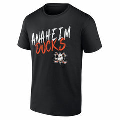Anaheim Ducks Big & Tall Hustle Personalized Name & Number T-Shirt Black