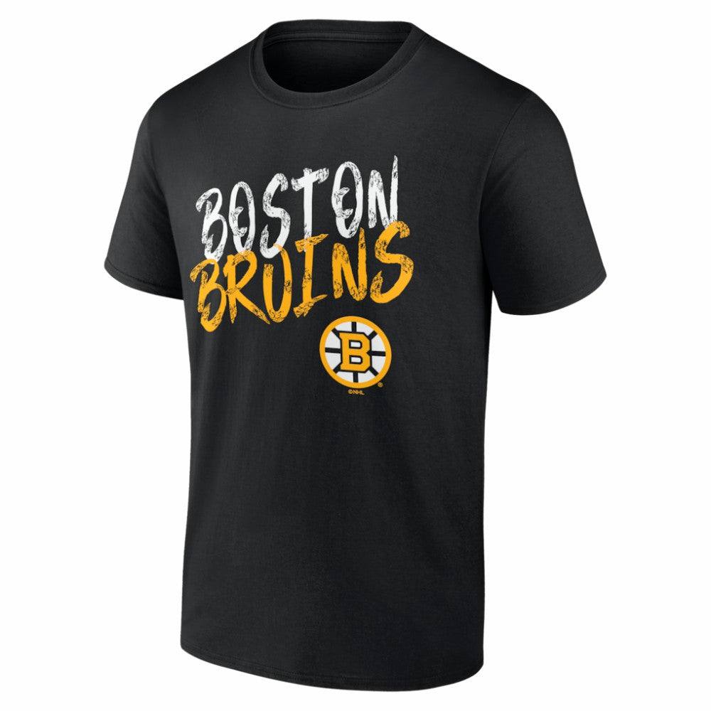 Boston Bruins Hustle Personalized Name & Number T-Shirt Black
