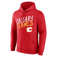 Calgary Flames Hustle Personalized Name & Number Hoodie Red