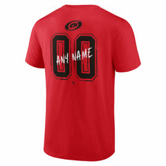 Carolina Hurricanes Hustle Personalized Name & Number T-Shirt Red