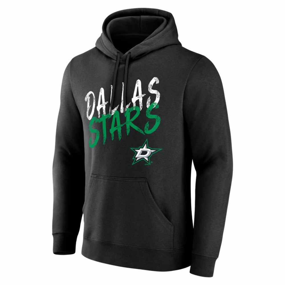 Dallas Stars Big & Tall Hustle Personalized Name & Number Hoodie Black