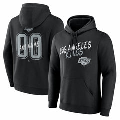 Los Angeles Kings Big & Tall Hustle Personalized Name & Number Hoodie Black