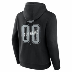 Los Angeles Kings Big & Tall Hustle Personalized Name & Number Hoodie Black