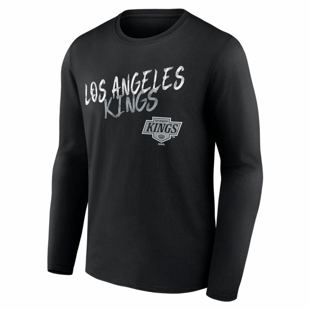 Los Angeles Kings Hustle Personalized Name & Number Long Sleeve T-Shirt Black