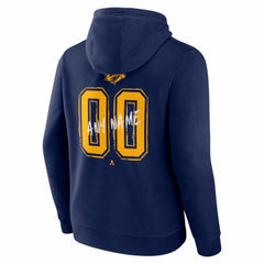 Nashville Predators Big & Tall Hustle Personalized Name & Number Hoodie Navy